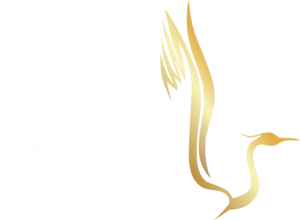 Heron Vacations white and gold